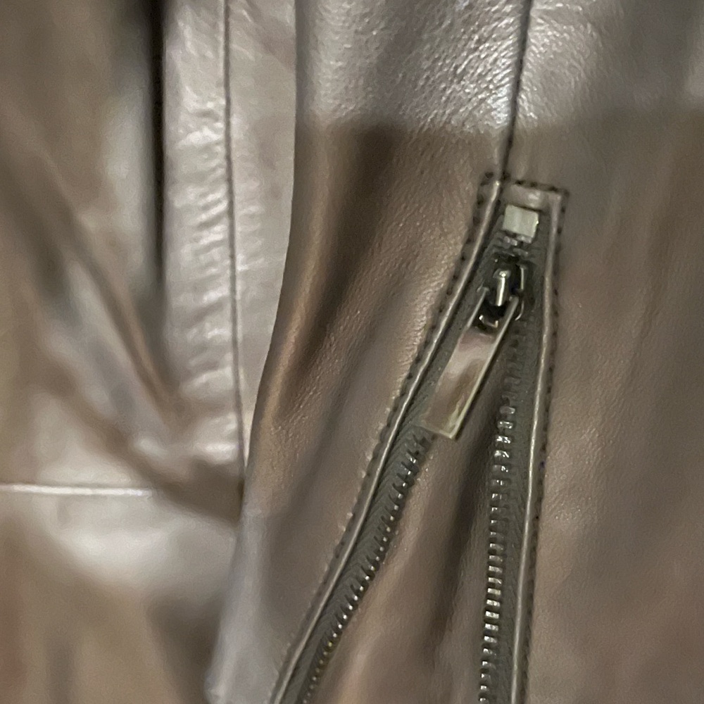 CLASSIQUES ENTIER NORDSTROM AUTHENTIC BUTTERY LONG SLEEVES BLACK LEATHER JACKET - Picture 8 of 12